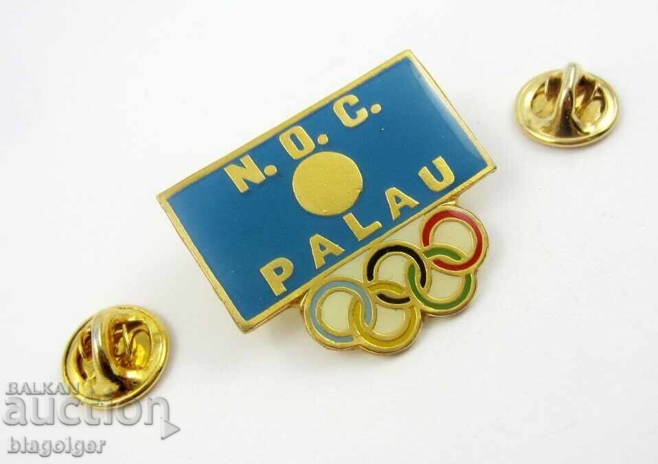Delivery of Olympic badge - PALAU Olympic Committee - Very rare - Enamel