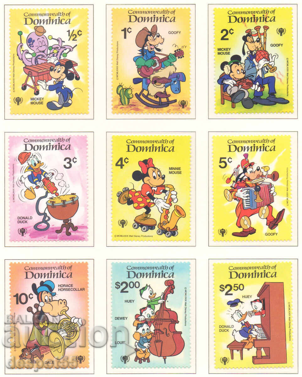 1979. Δομινίκα. Διεθνές Έτος του Παιδιού - Walt Disney 1979. Δομινίκα. Διεθνές Έτος του Παιδιού - Walt Disney