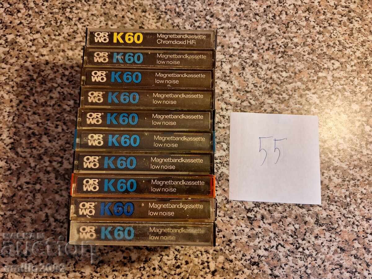 Audio cassettes 10pcs 55 Audio cassettes 10pcs 55