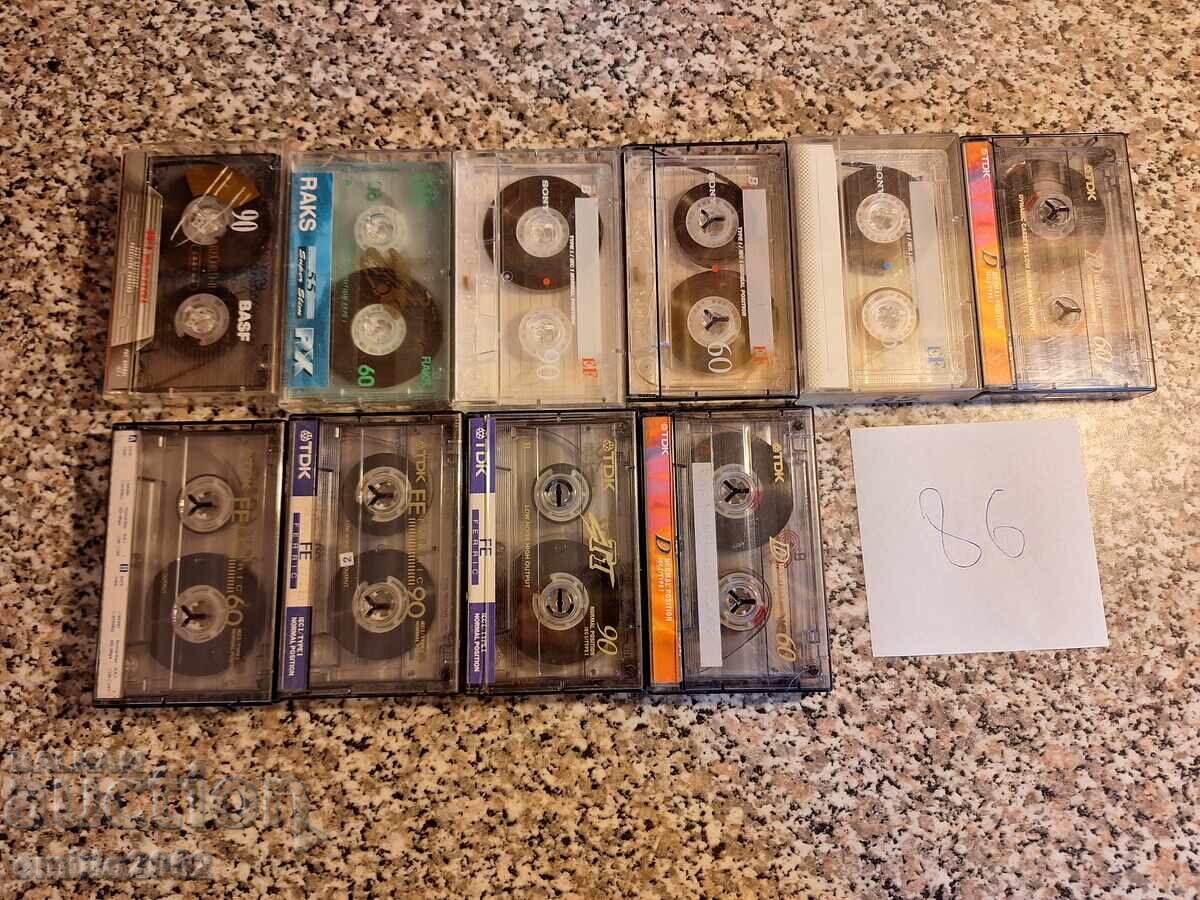 Audio cassettes 10pcs 85 with price 9.00 BGN | € 4.60
