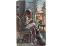 1918 СТАРА КАРТИЧКА ПСВ ВОЕННА ПОЩА ЦЕНЗУРА Д665