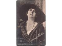1925 СТАРА КАРТИЧКА КИНО ФИЛМ АКТИСА ФРАНЧЕСКА БЕРТИНИ Д668