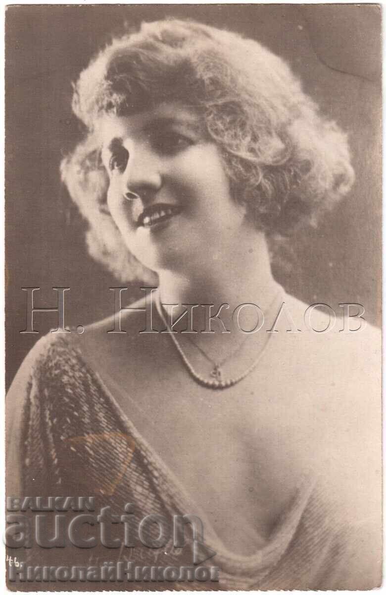 СТАРА КАРТИЧКА КИНО ФИЛМ АКТИСА ЮГЕТ ДЮФЛО Д669