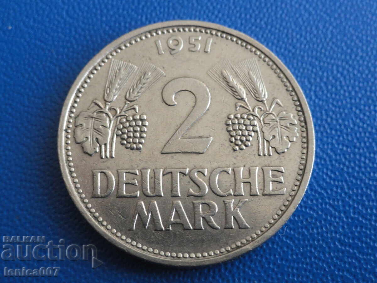 Germany (FRG) 1951 - 2 Marks (F) - 5