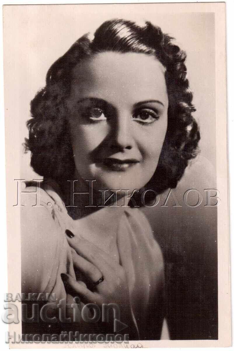 VECHE CĂRȚICĂ FILM ACTRIȚA KLÁRI TOLNAY D675 VECHE CĂRȚICĂ FILM ACTRIȚA KLÁRI TOLNAY D675