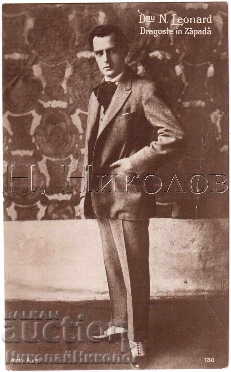 Old Movie Card Film Artist Actor N. Leonard D677