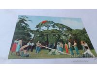 Пощенска картичка Vom Nationalzirkus Das Brettspringen