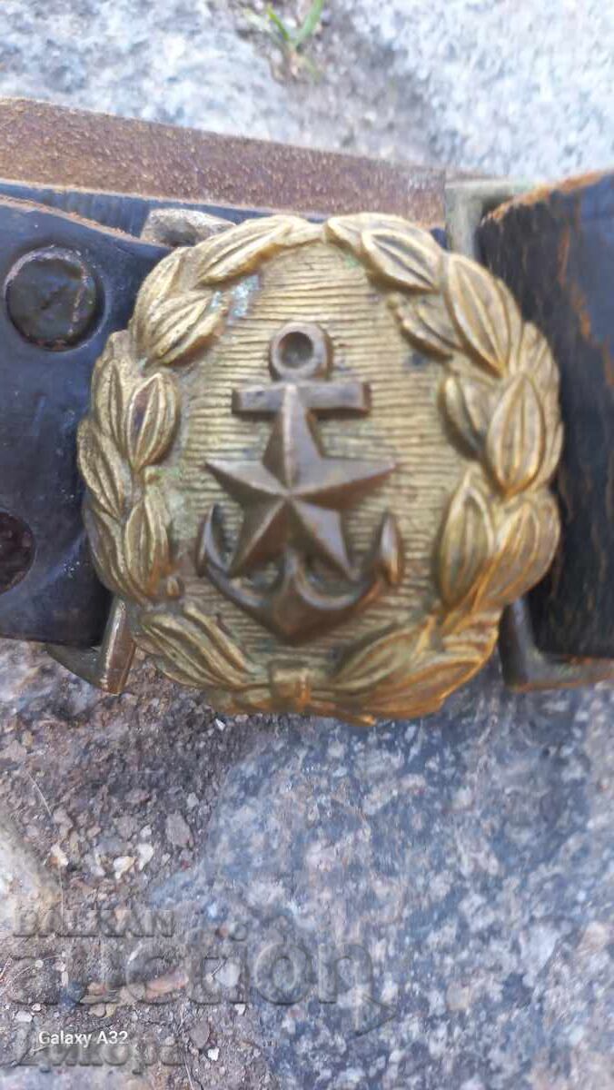 CATARAMĂ VECHE DE CENTURĂ MILITARĂ NAVALĂ CATARAMĂ VECHE DE CENTURĂ MILITARĂ NAVALĂ