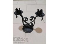 Candlestick wrought iron