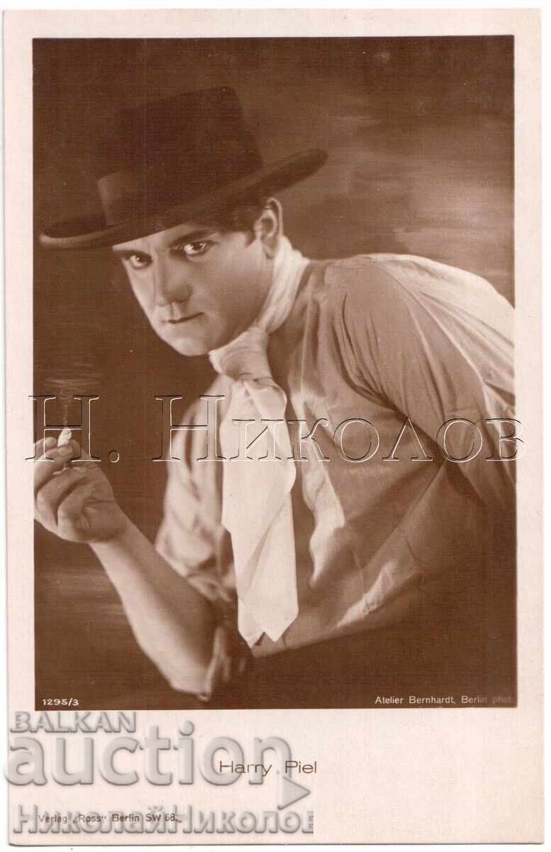 CARD VECHI FILM ARTIST ACTOR HARRY PIEL D690