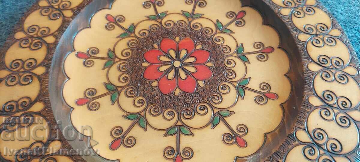 Panou pirogravat din lemn pentru cunoscători 26cm - 5