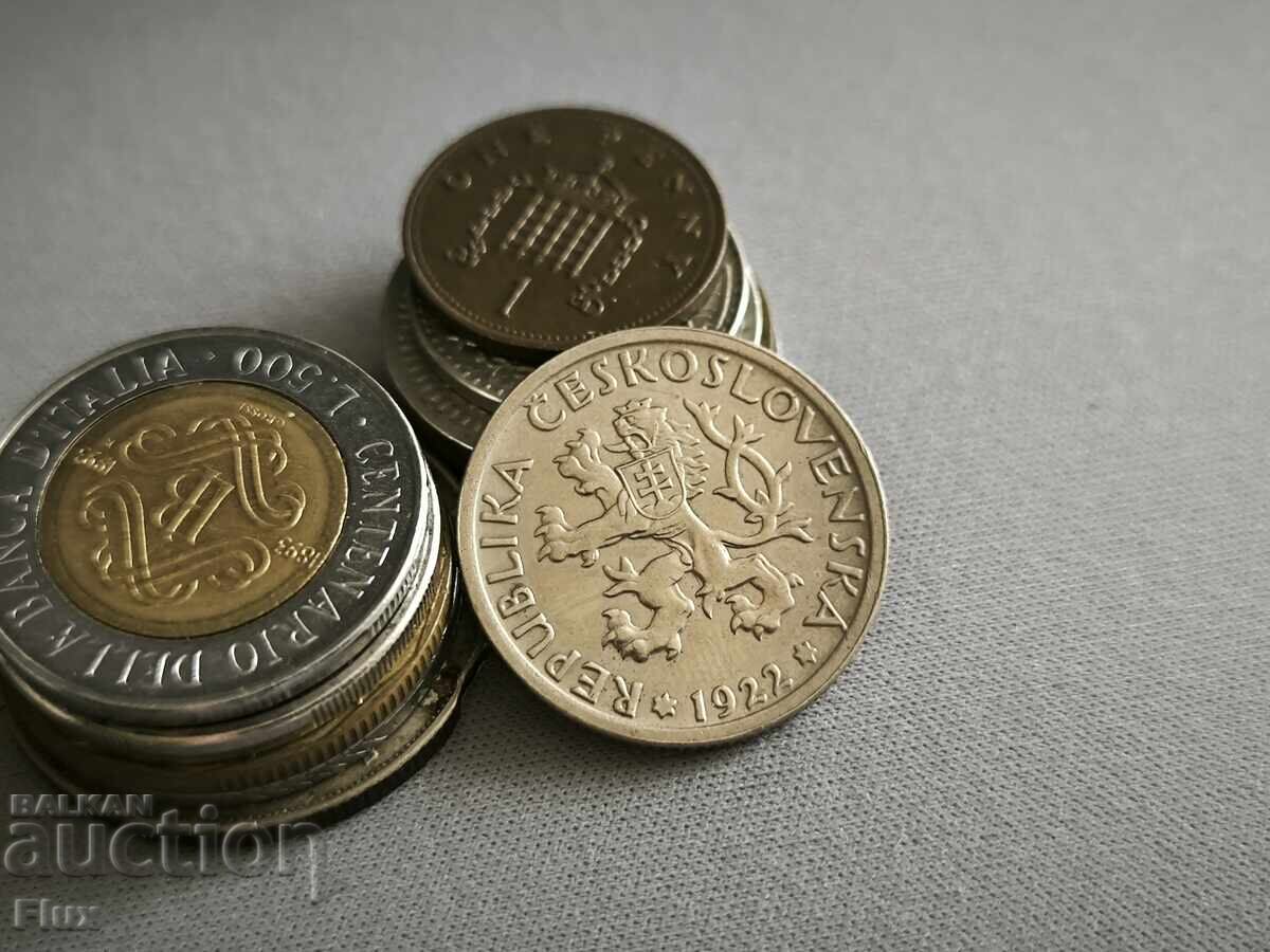 Κέρμα - Τσεχοσλοβακία - 1 κορώνα | 1922 με τιμή 5.25 BGN | € 2.68 Κέρμα - Τσεχοσλοβακία - 1 κορώνα | 1922 με τιμή 5.25 BGN | € 2.68