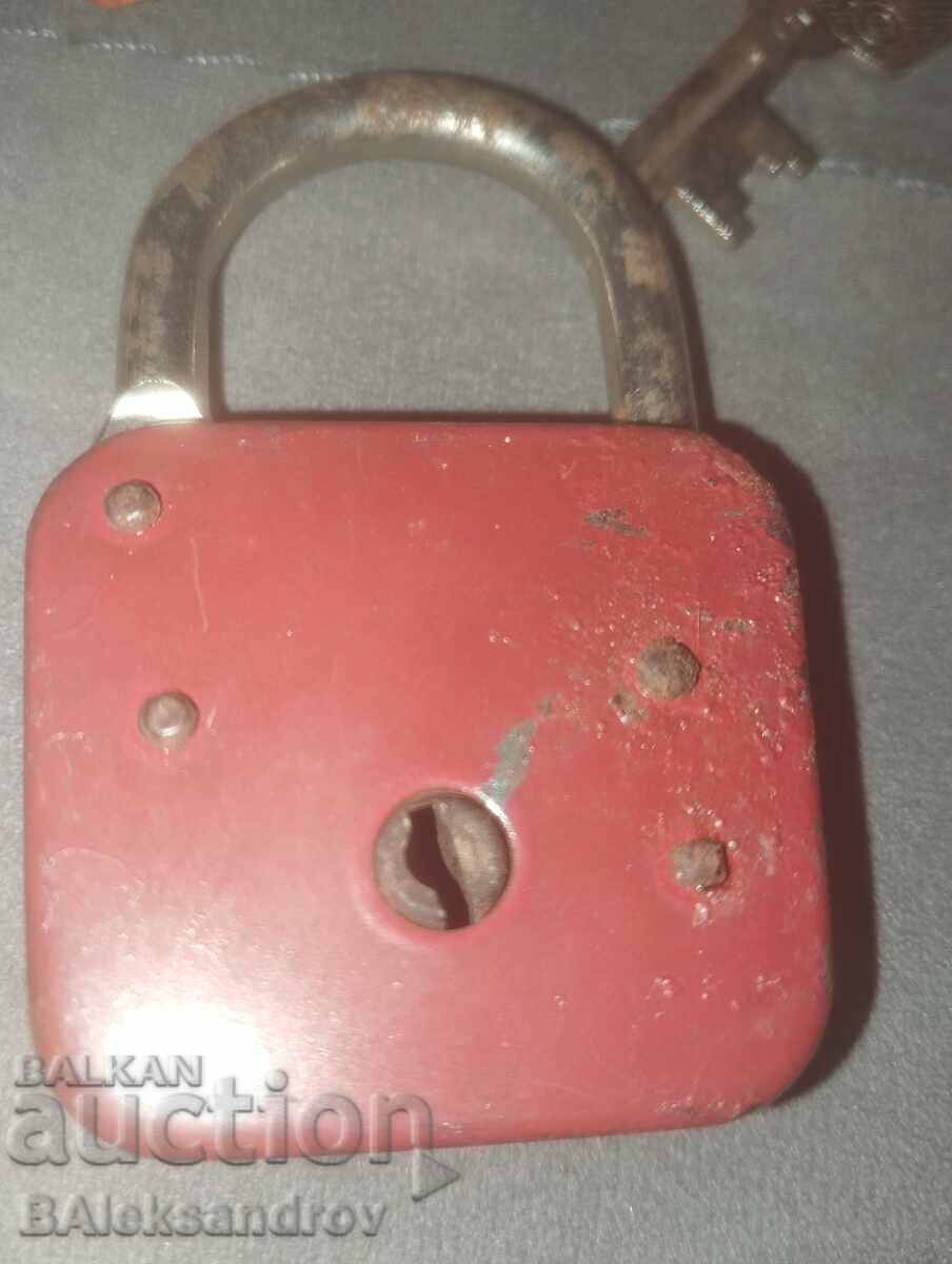 Old padlock with two keys - 5 Old padlock with two keys - 5