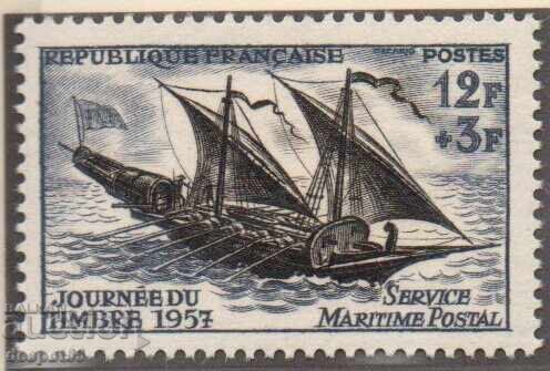 1957. Γαλλία. Ημέρα γραμματοσήμων. 1957. Γαλλία. Ημέρα γραμματοσήμων.