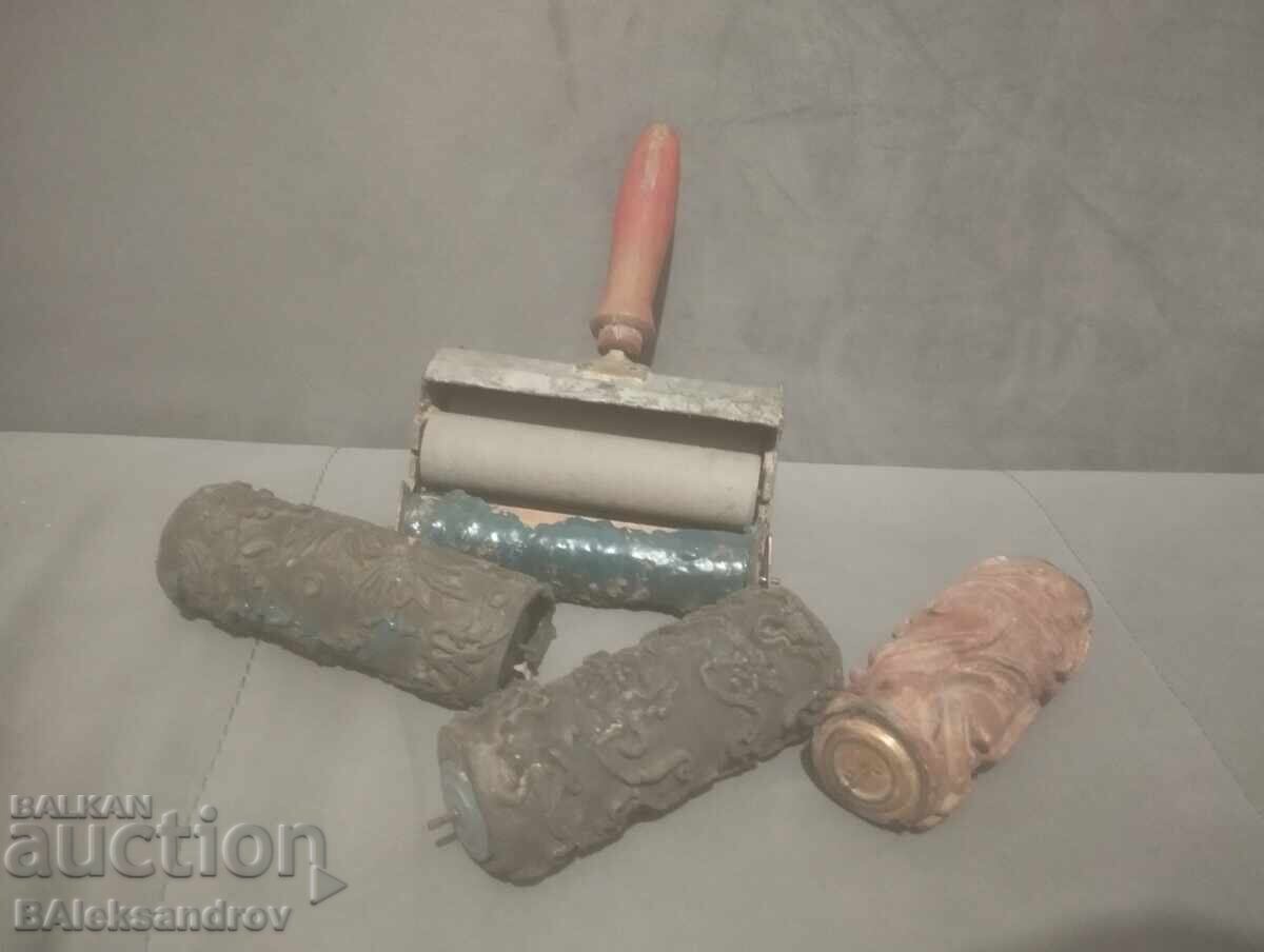 Παλιό ρολό διακόσμησης με τρία ρολά