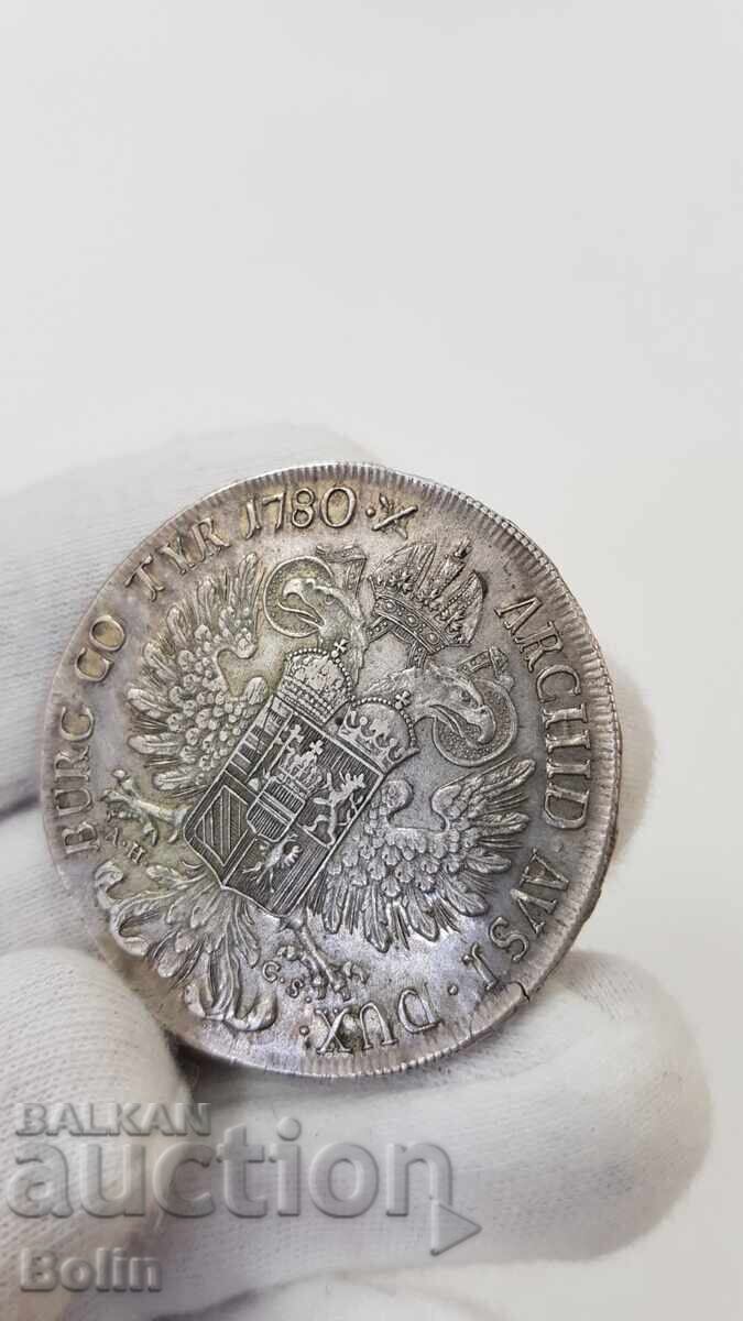 Доставка на Рядка сребърна монета Талер 1780 Мария Тереза A.H.G.S.