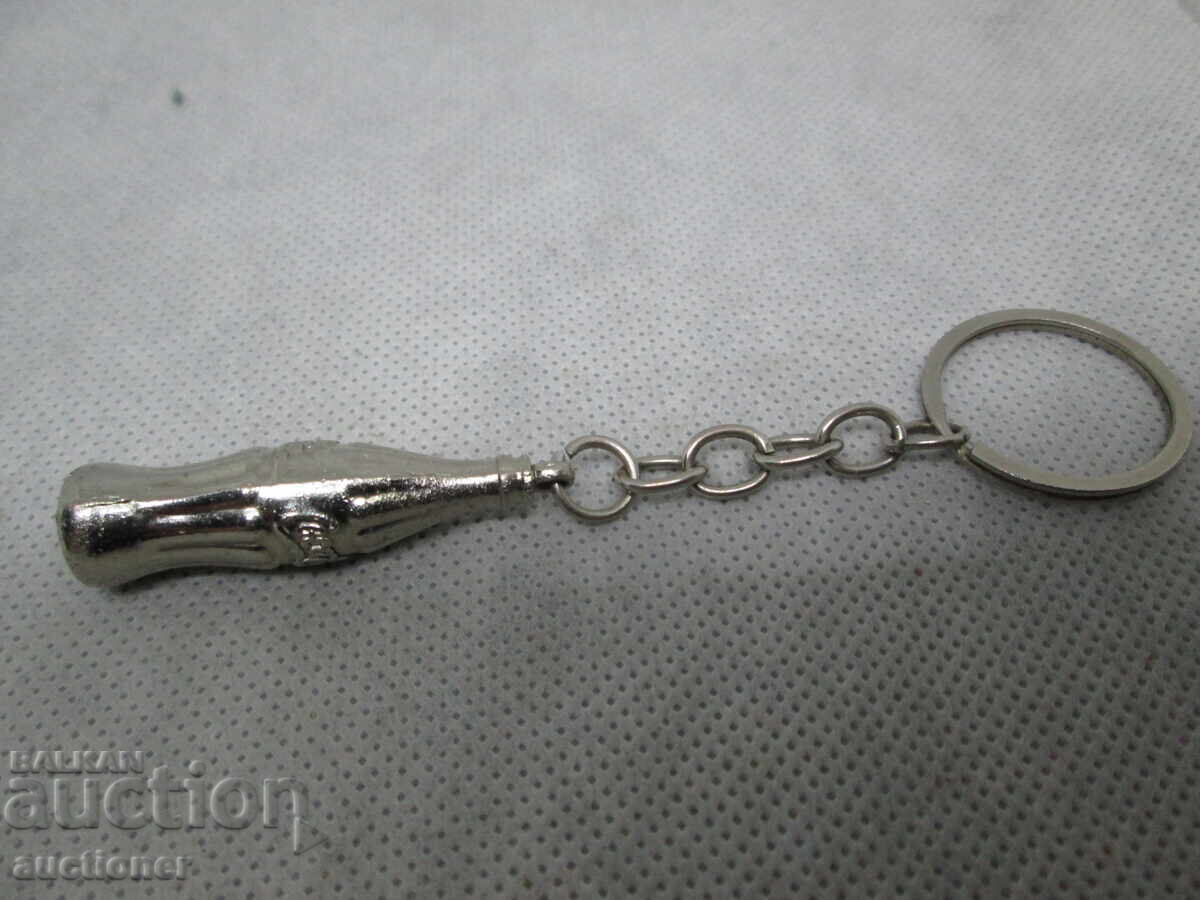 Аукцион МИНИ МЕТАЛНА БУТИЛКА  COCA COLA 60-те ГОДИНИ КЛЮЧОДЪРЖАТЕЛ