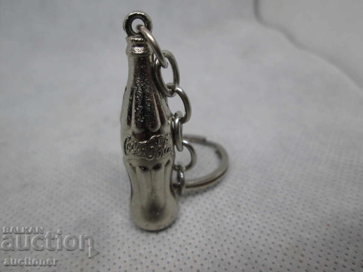 МИНИ МЕТАЛНА БУТИЛКА  COCA COLA 60-те ГОДИНИ КЛЮЧОДЪРЖАТЕЛ