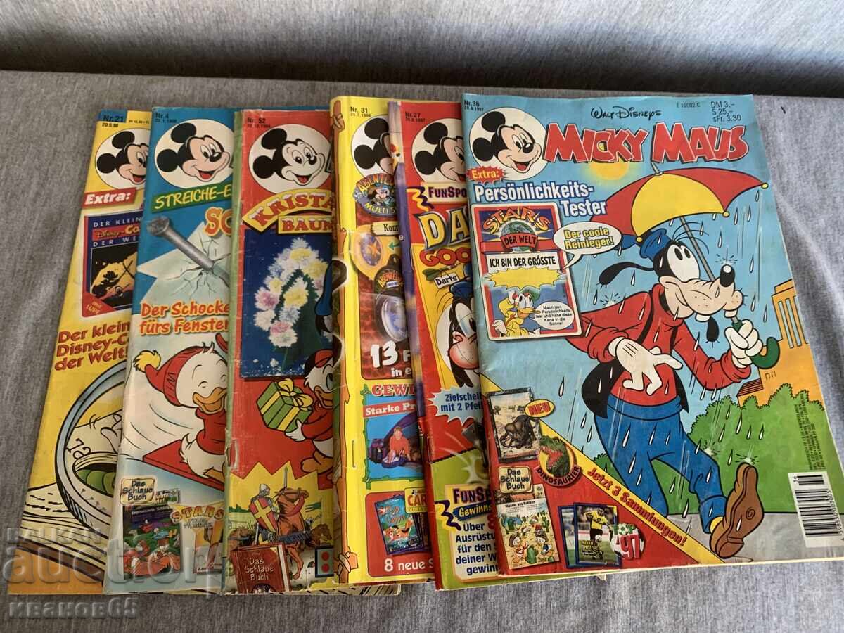 Lot of 6 Micky Maus books Lot of 6 Micky Maus books
