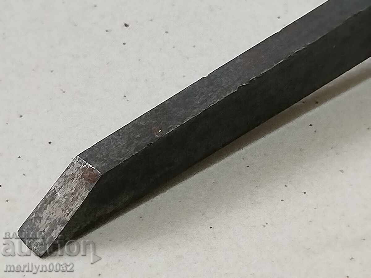 Δημοπρασία Παλιό μαρκαρισμένο σκαρπέλο για ξυλογλυπτική, ξυλουργικό εργαλείο
