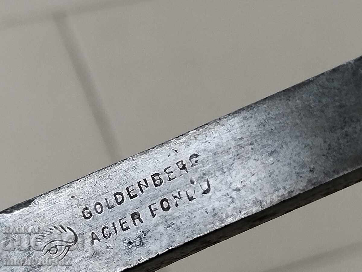 Παλιό μαρκαρισμένο σκαρπέλο για ξυλογλυπτική, ξυλουργικό εργαλείο