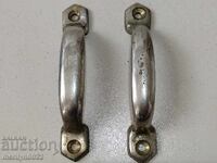 Broască de bronz, pereche de mânere vechi de la seif