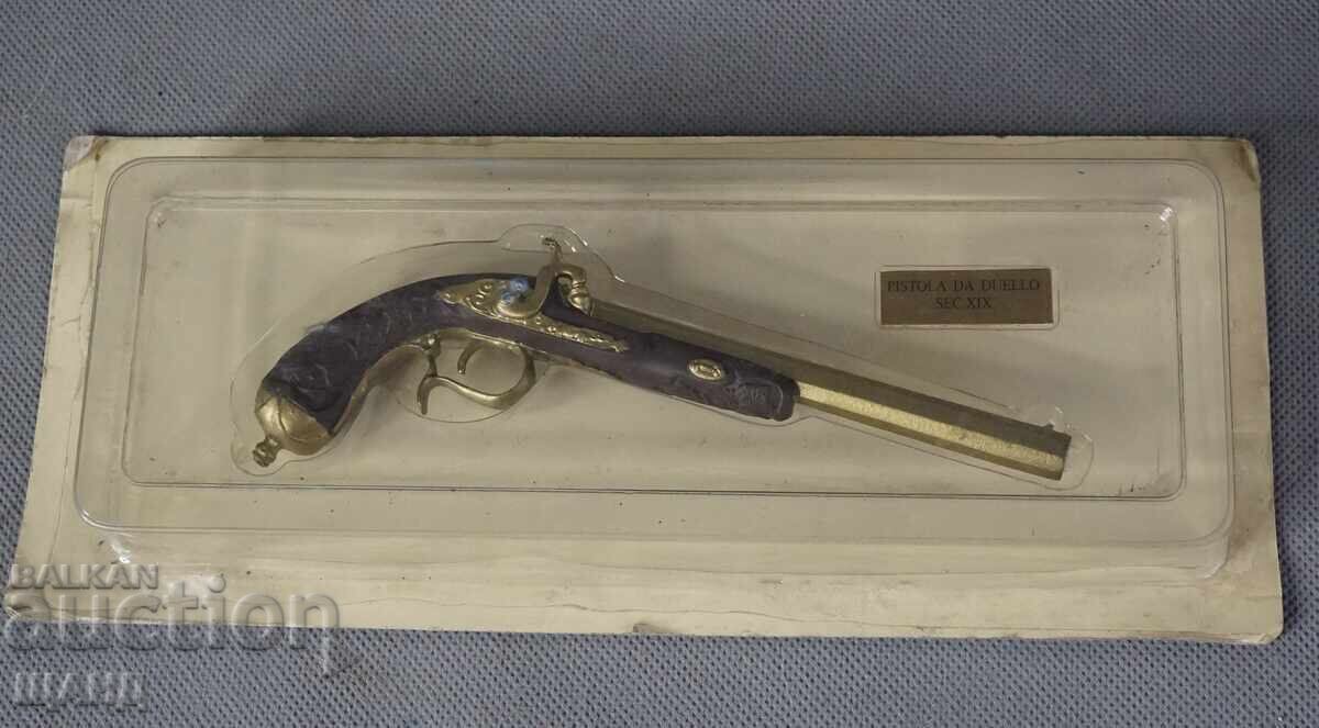 Умален метален Модел на кремъчен пистолет