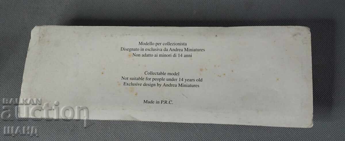 Аукцион Умален метален Модел на пушка CARABINA SVIZZERA с кутия