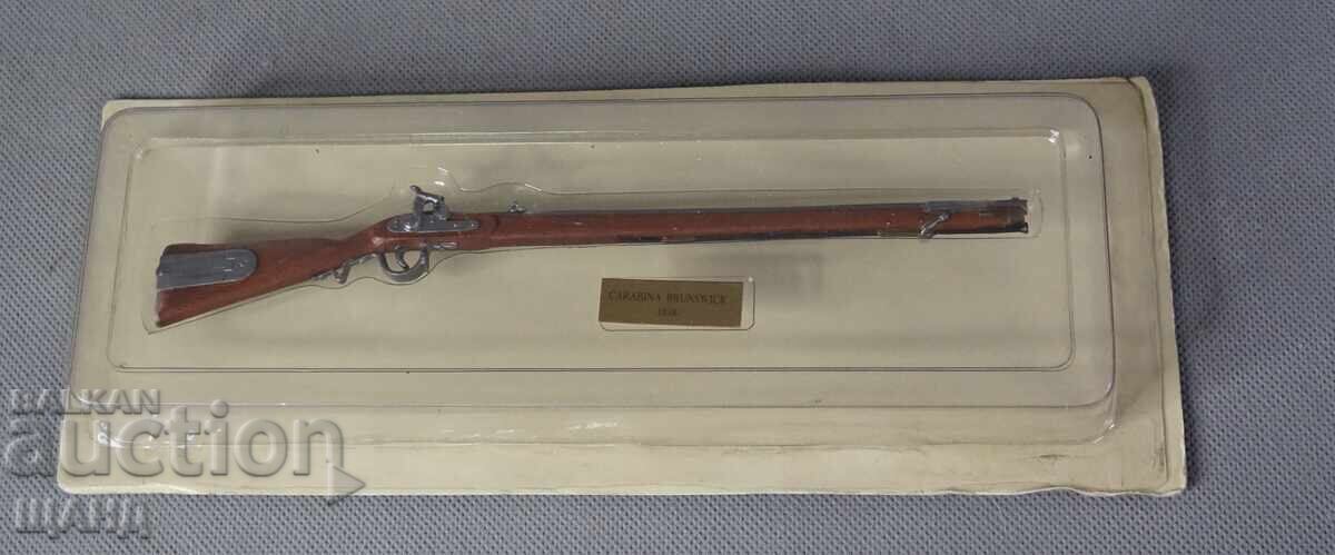 Μειωμένο μεταλλικό μοντέλο τυφεκίου CARABINA BRUNSWICK με κουτί