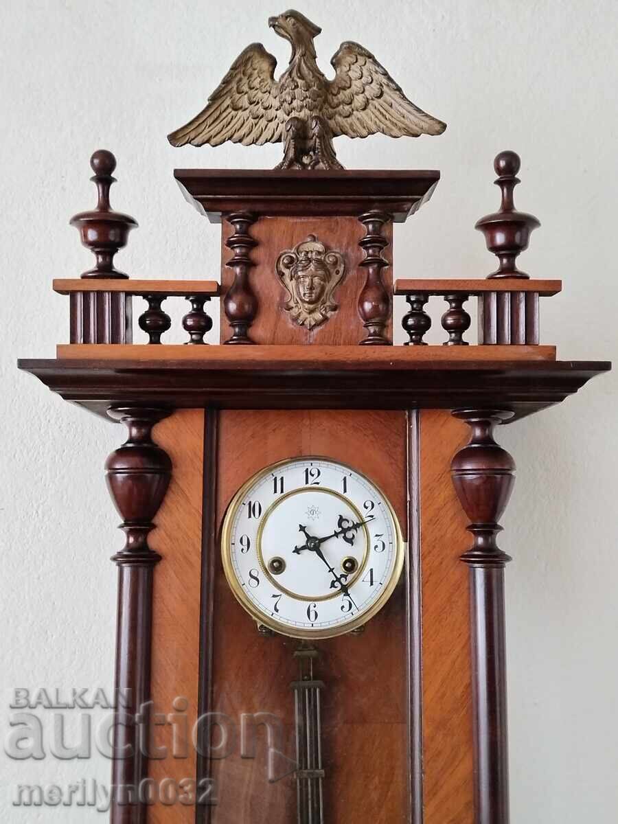 Delivery of Late 19th Century German Junghans Wall Clock WORKS Delivery of Late 19th Century German Junghans Wall Clock WORKS
