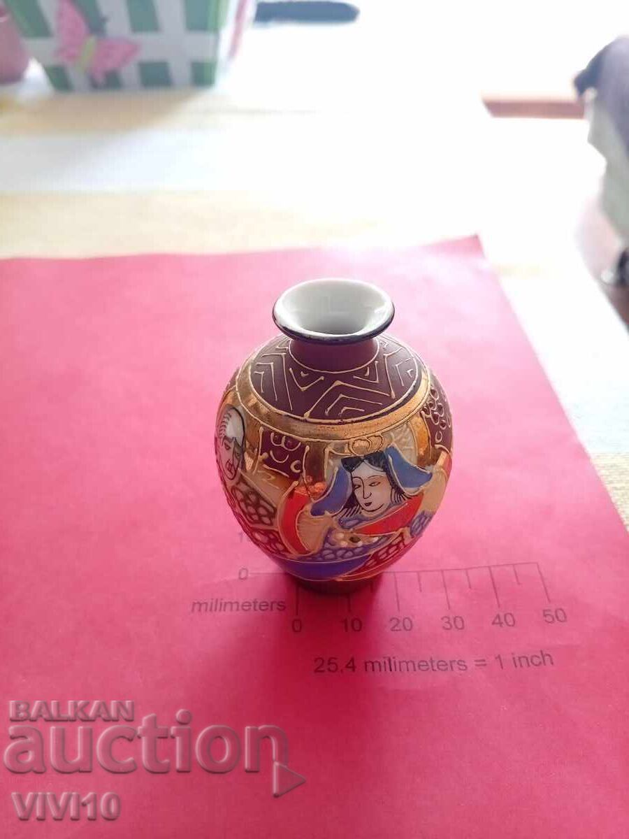 Миниатюра, вазичка,сацума, 7см