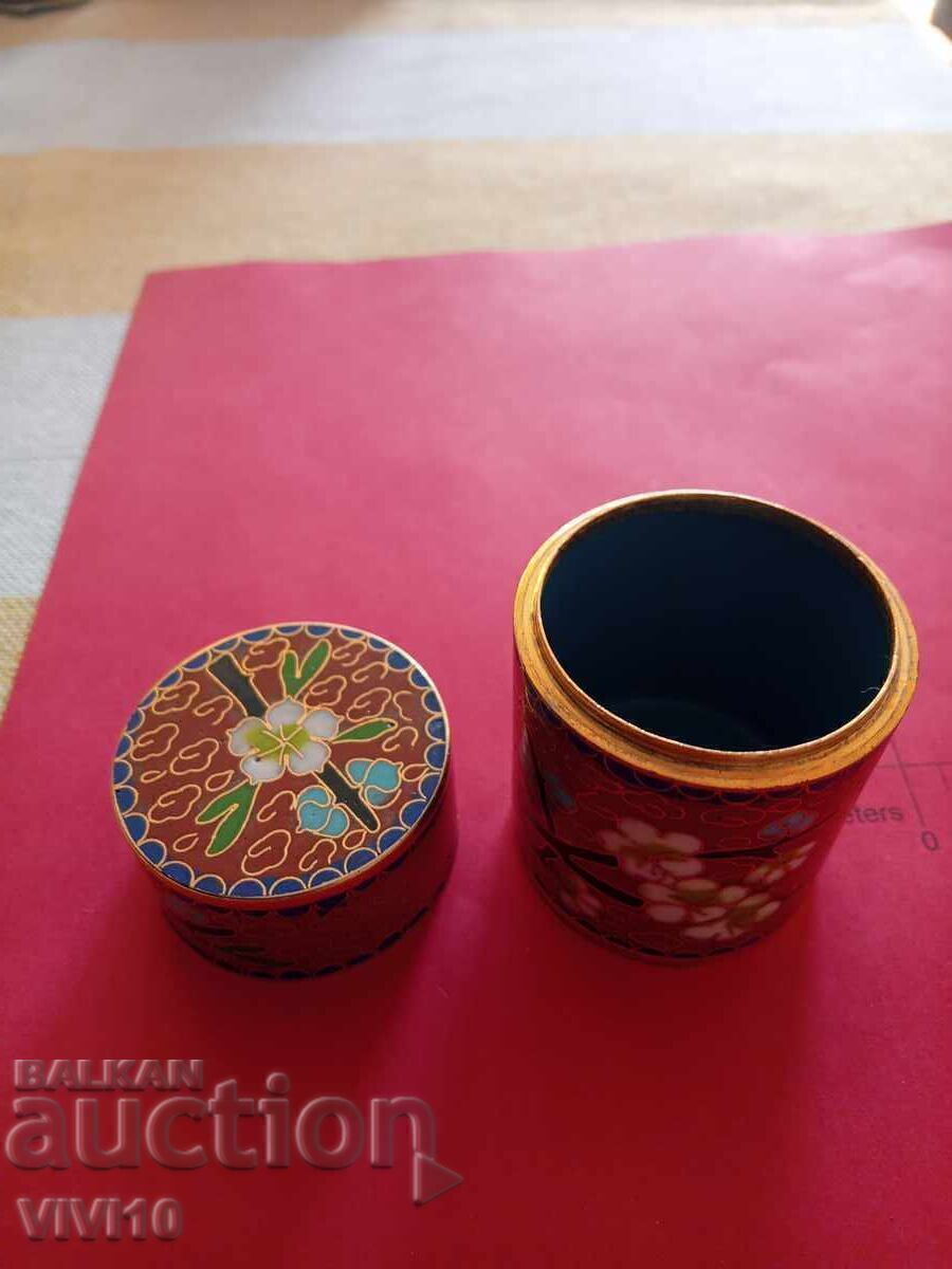 Licitație Cutie de bijuterii veche, Clazone, 8cm