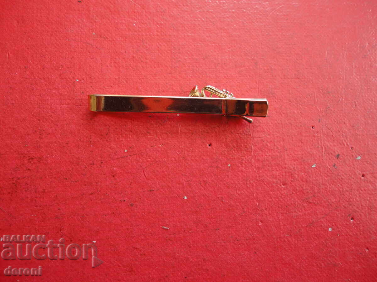 Επιχρυσωμένο κλιπ γραβάτας σωλήνα τρομπέτας - 5 Επιχρυσωμένο κλιπ γραβάτας σωλήνα τρομπέτας - 5