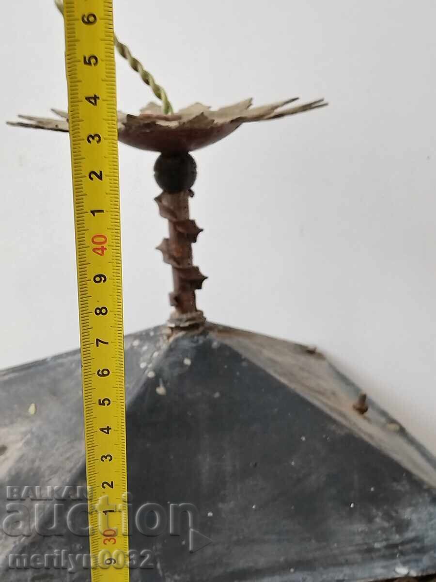 Παράδοση Star ηλεκτρικός φακός χειροποίητος από χαλκό, λάμπα με αμπαζούρ