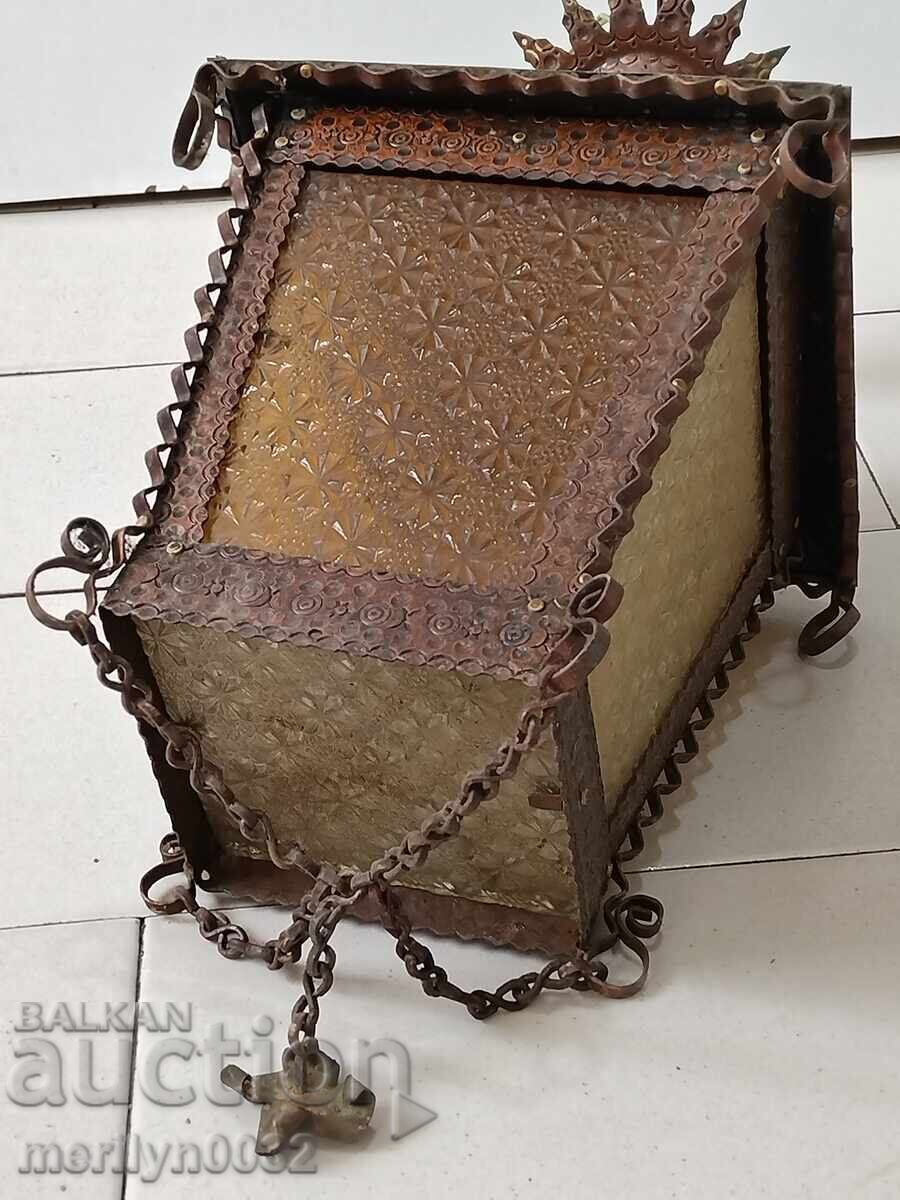 Star ηλεκτρικός φακός χειροποίητος από χαλκό, λάμπα με αμπαζούρ - 5