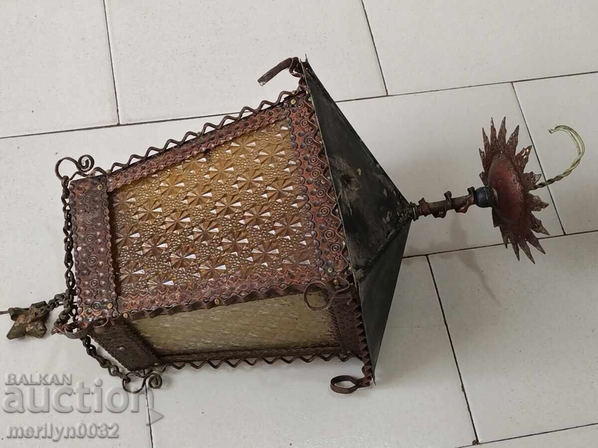 Star ηλεκτρικός φακός χειροποίητος από χαλκό, λάμπα με αμπαζούρ - 6