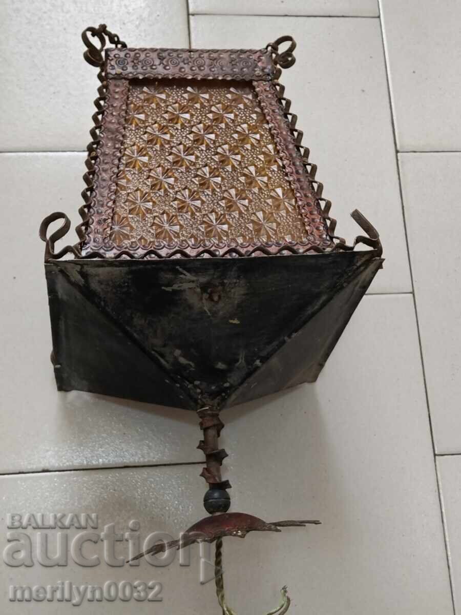 Star ηλεκτρικός φακός χειροποίητος από χαλκό, λάμπα με αμπαζούρ - 7