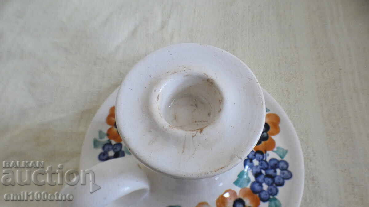 Аукцион Свещник Ръчно рисуван порцелан Полша