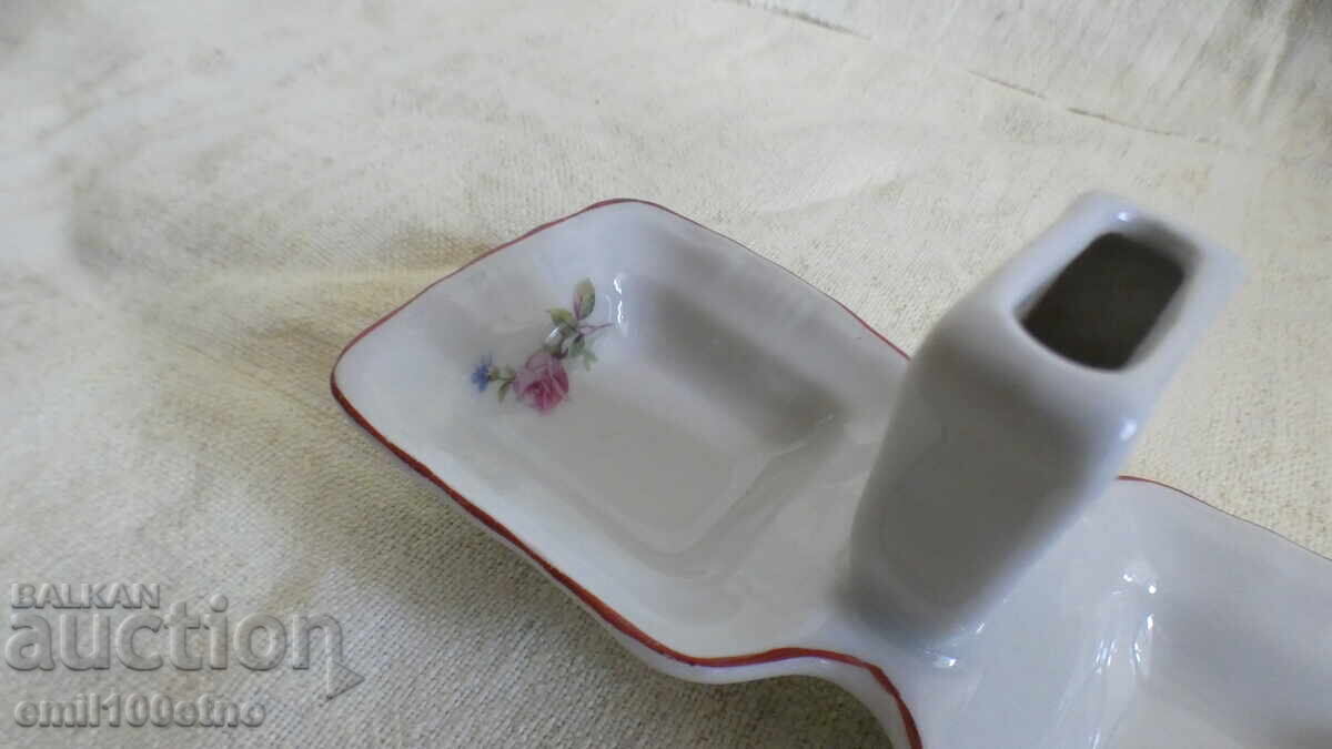 Auction  Salt shaker old Bulgarian porcelain Kitka Novi pazar