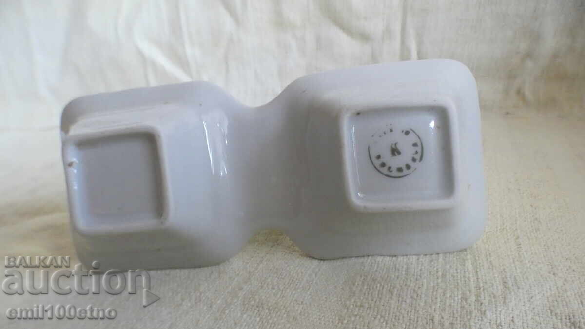 Salt shaker old Bulgarian porcelain Kitka Novi pazar - 5