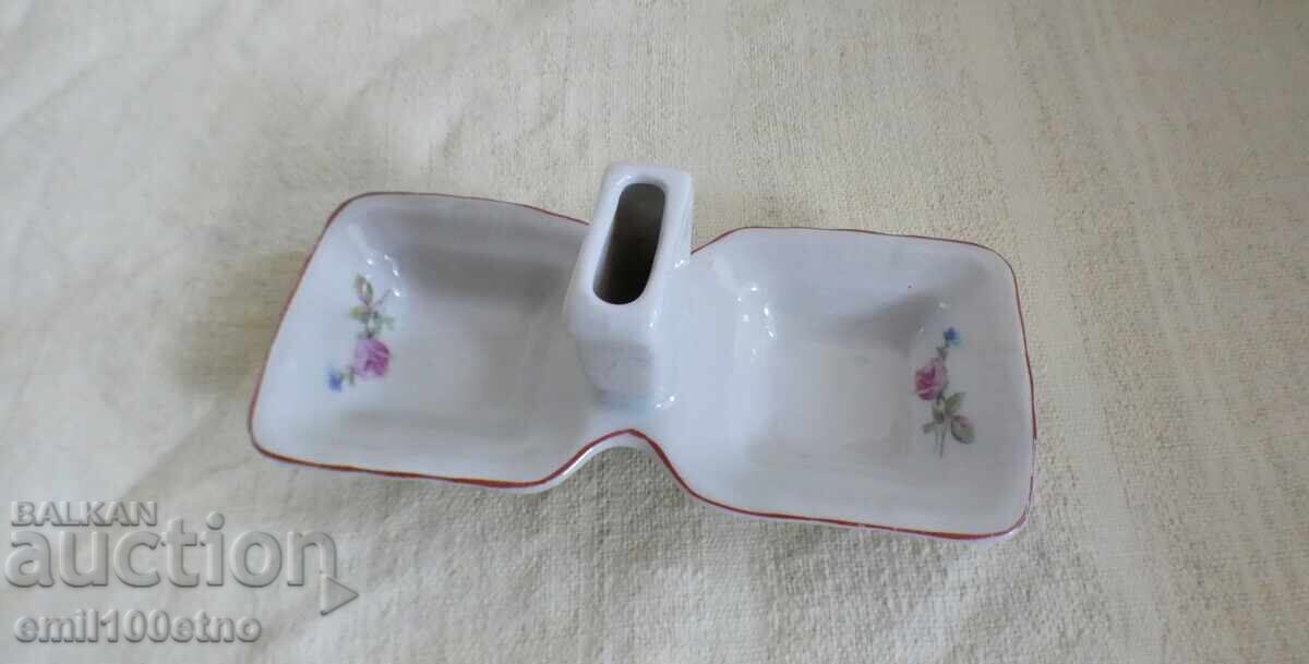 Salt shaker old Bulgarian porcelain Kitka Novi pazar