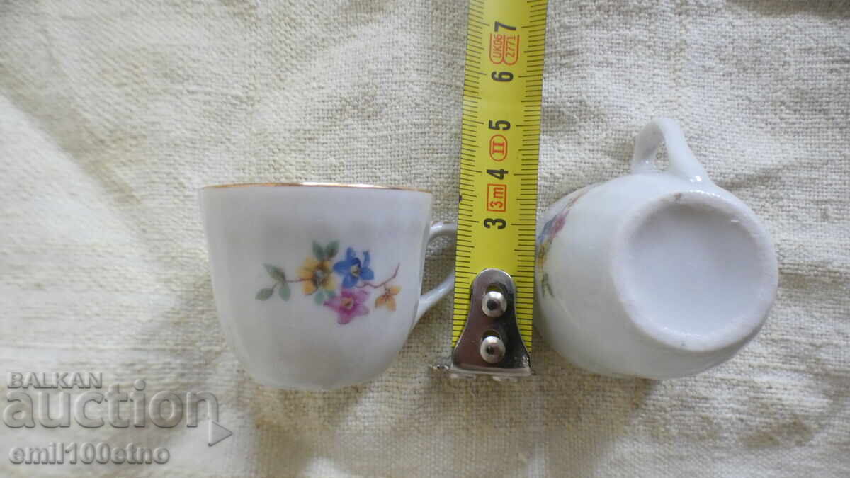 Small cups, old Bulgarian porcelain - 7