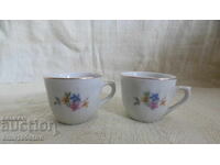 Cești mici din porțelan vechi bulgăresc