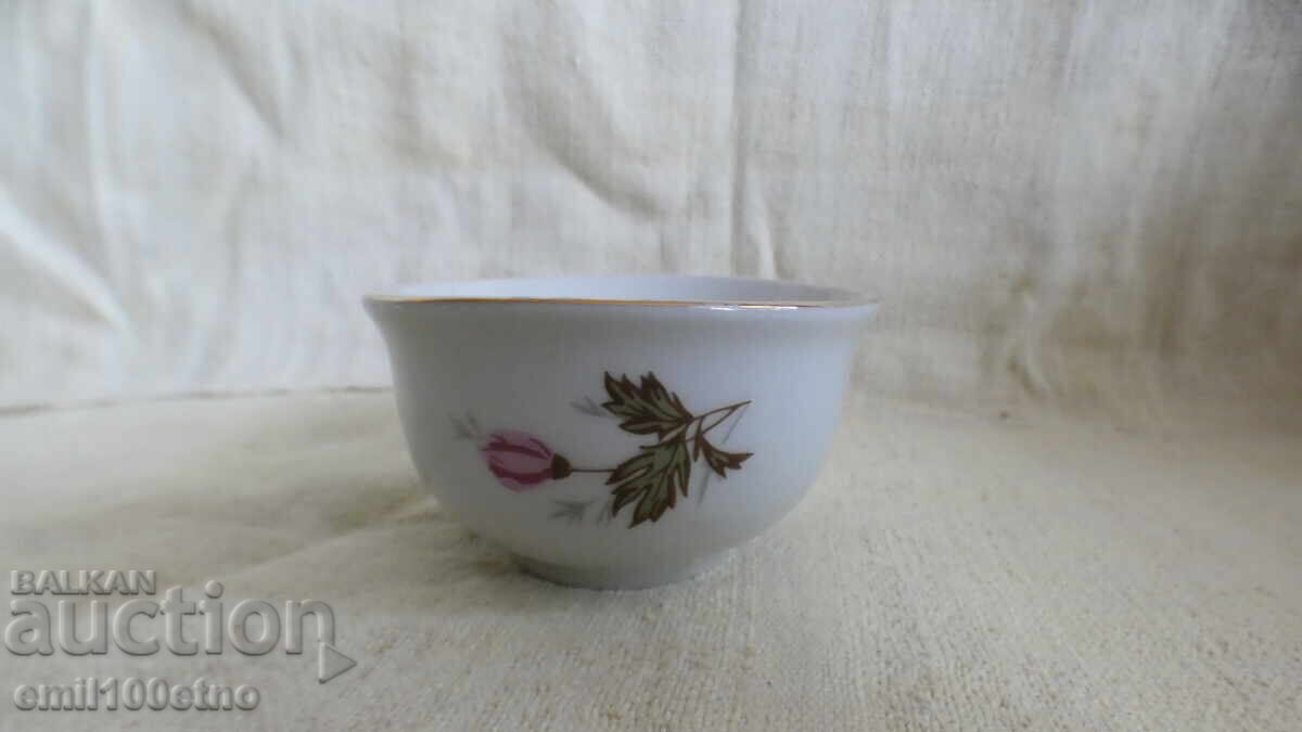 Turkish type coffee cup without a handle, old Bulgarian porcelain with price 4.00 BGN | € 2.05