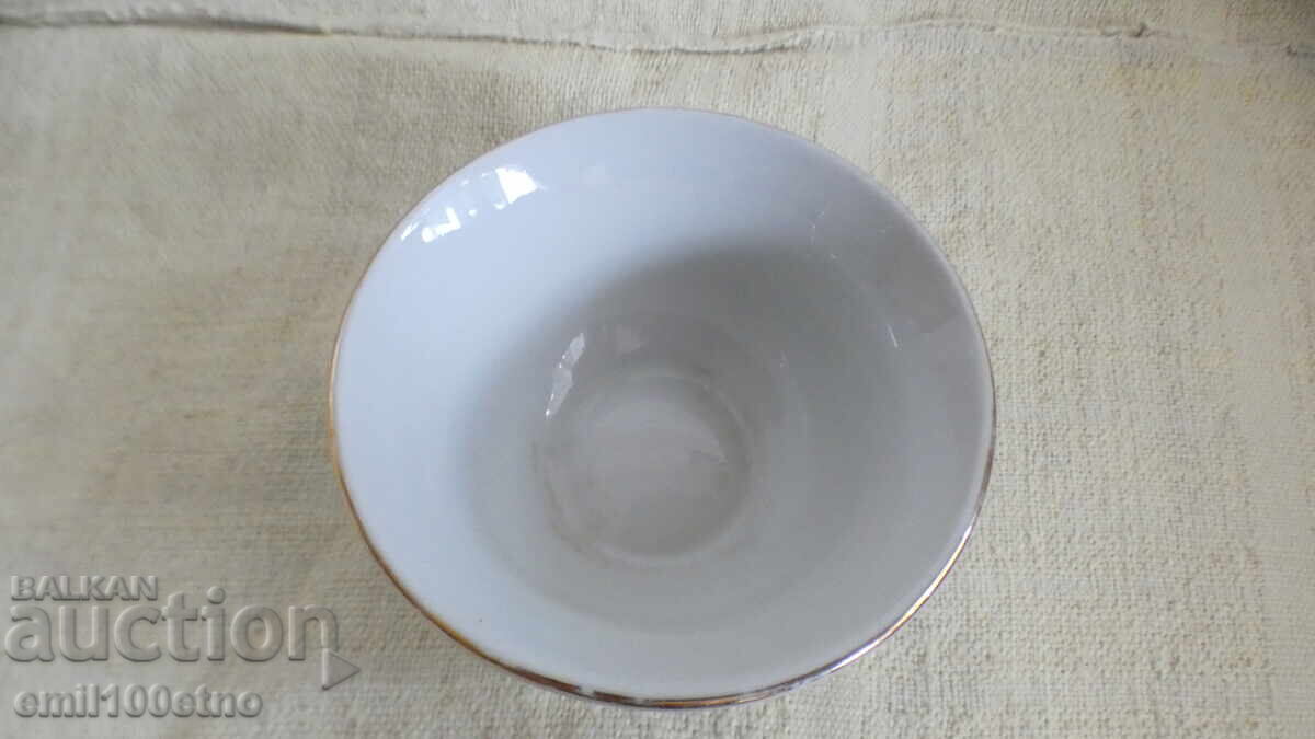 Auction  Turkish type coffee cup without a handle, old Bulgarian porcelain