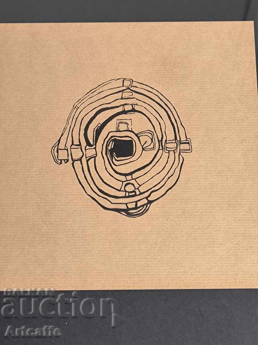 Аукцион Hundertwasser-ранна литография,1959 г.,номерирана