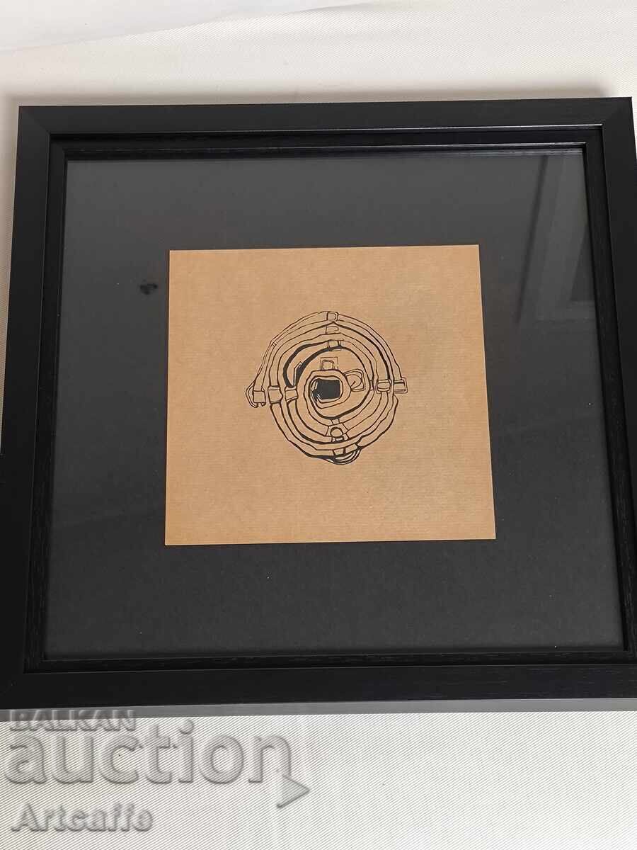 Hundertwasser-ранна литография,1959 г.,номерирана