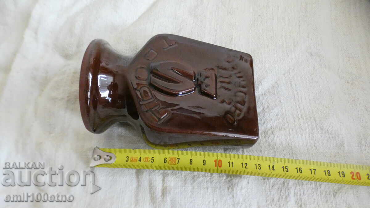 Μολυβοθήκη Τσιγαροθήκη κεραμική ΔΚΖ Τέχνη Τροίαν - 7