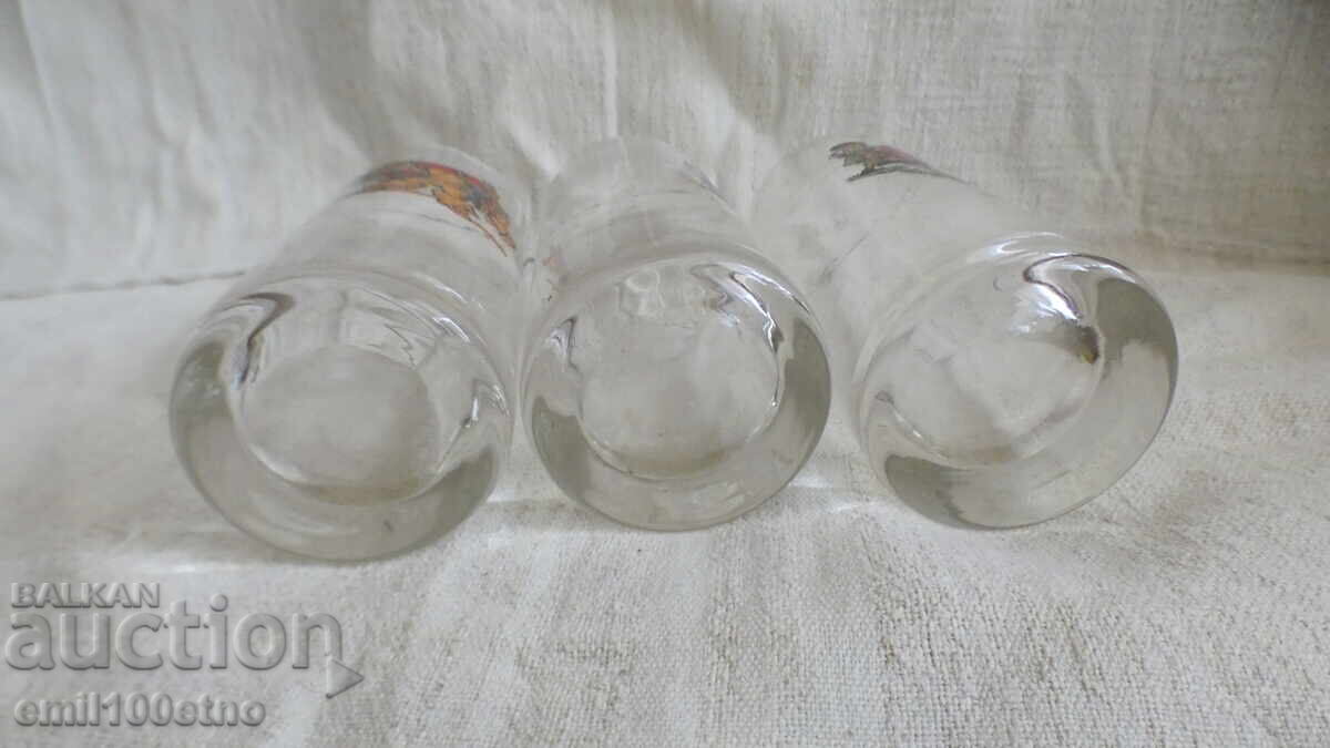 Water or Juice Bowls, Children's Tales, Thin Glass - 6 Water or Juice Bowls, Children's Tales, Thin Glass - 6