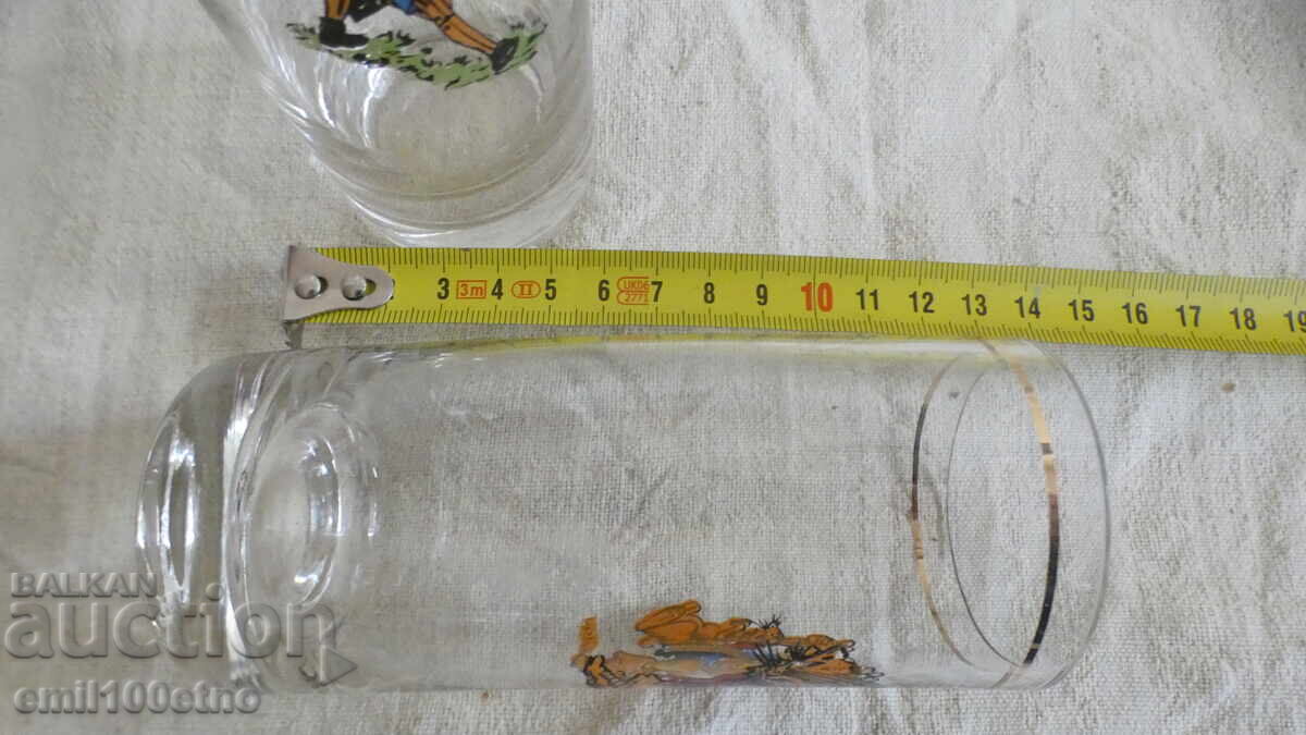 Water or Juice Bowls, Children's Tales, Thin Glass - 7 Water or Juice Bowls, Children's Tales, Thin Glass - 7